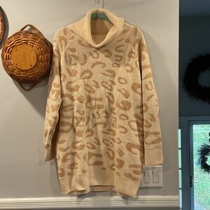 Oversized tunic sweater